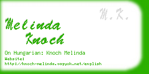 melinda knoch business card